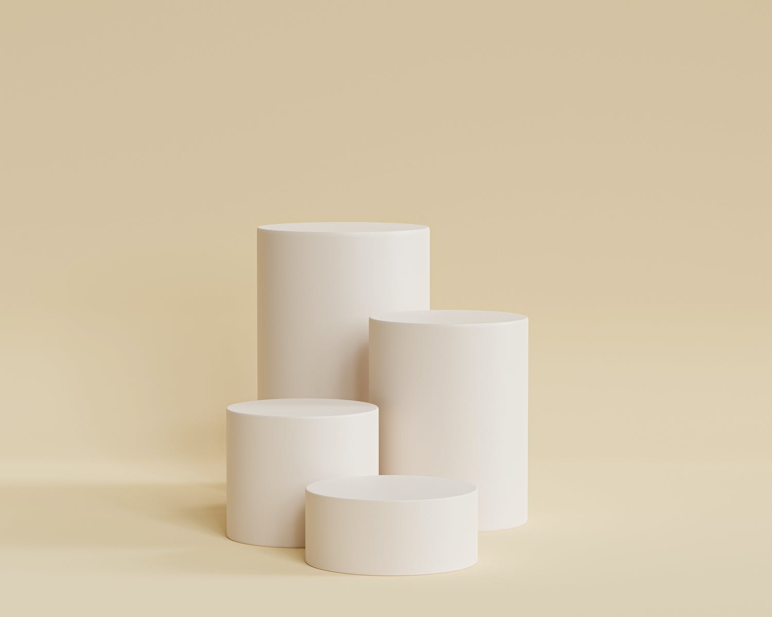 White Paper Rolls on White Table